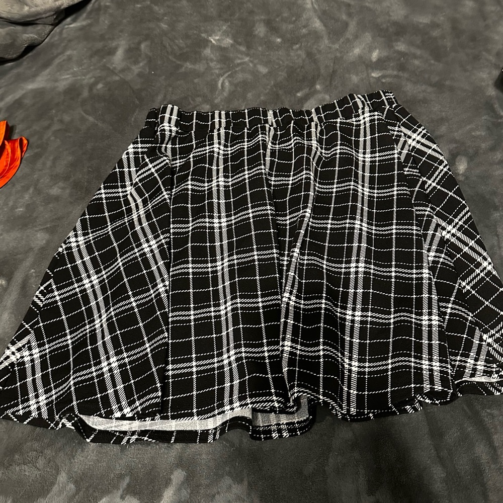 Flare mini skirt